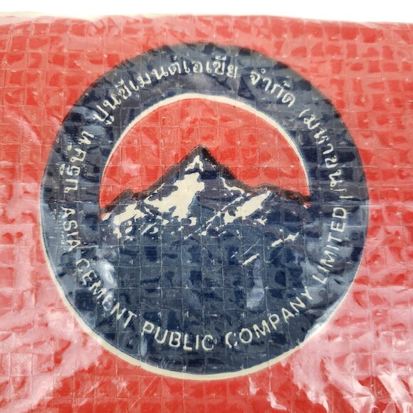 Torrain Wallet Recycled Cement Bag Material Bi-Fold Vegan Unisex Red White - Picture 3 of 13